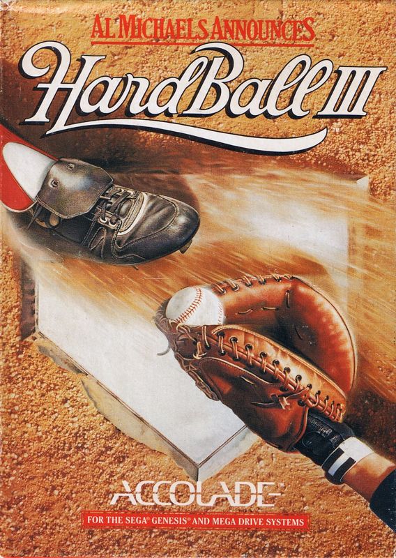 Hardball box art for Sega Genesis